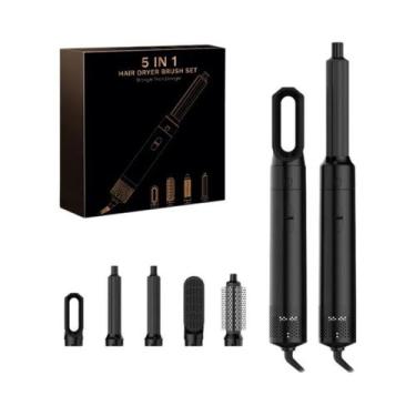 Imagem de Secador De Cabelo Iônico 5 Em 1 De Secagem Rápida, Conjunto De Escova 