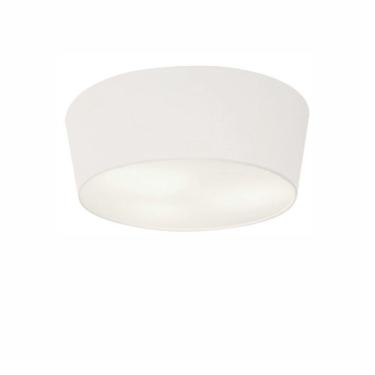 Imagem de Plafon Cone Md-3003 Cúpula Em Tecido 12/40x35cm Branco - Bivolt