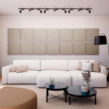 Imagem de Painel Acústico Absorvedor Decorativo 60x60 Soft Linho Maestra Acústic
