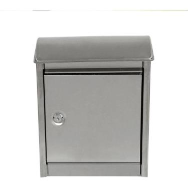 Imagem de Caixa De Correio Parede Aco Inox 33x26x8cm Com Fechadura