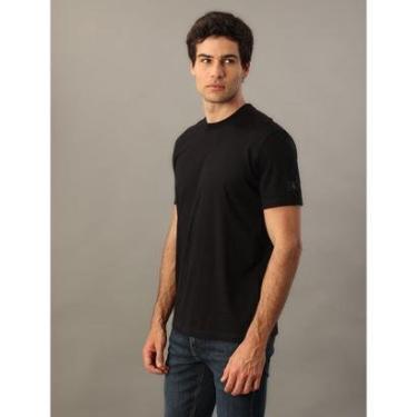 Imagem de Camiseta Manga Curta Calvin Klein Jeans Patch Manga - Preto-Masculino