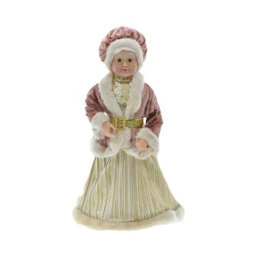 Imagem de Grande Boneco De Papai Noel Em Pé Para Decoração De Natal E Arranjo De