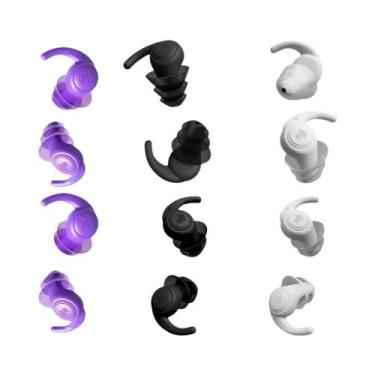 Imagem de Protetores Auriculares De Silicone Macio Com Cancelamento De Ruído, Re