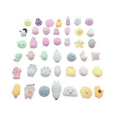 Imagem de Brinquedo Sensorial Kawaii Mochi Cat Squishy, Mini Brinquedo Macio Par
