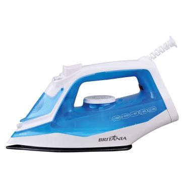 Imagem de Ferro de Passar a Vapor Britânia BFV202AZ 1250W com Base Antiaderente Azul em 110V