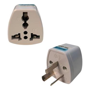 Imagem de Conversor Adaptador Tomada Argentina X Tomada Brasileira - Genérica
