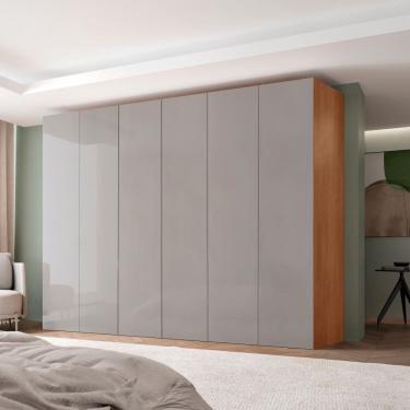 Imagem de Guarda Roupa Casal Venus MDF 6 Portas e 6 Gavetas Moderna Mobilia