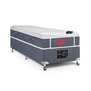 Imagem de Cama Box + Colchão Castor Solteiro Plush Light One Face 100x200x61cm -