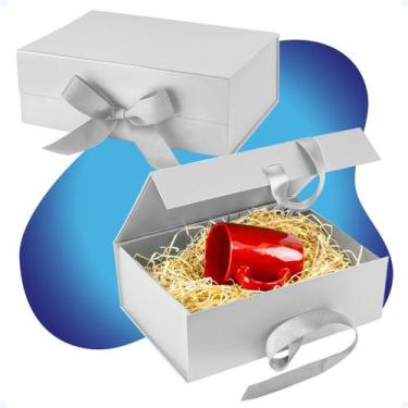 Imagem de Caixa De Presente Luxo Embalagem Rígida Premium Com Ímã Laço - Decore 