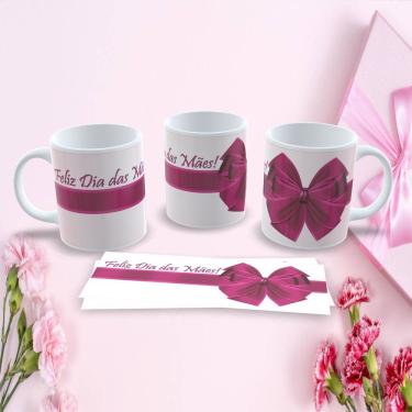 Imagem de Caneca de Porcelana Mães Estampa 134 para Presente Dia das Mães 325ML Apta Micro-ondas...