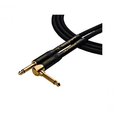 Imagem de Cabo para Instrumentos Musicais Gotham l P10 X P10 90º 15FT 4,57 METROS para Interligação de Equipamentos com Conectores