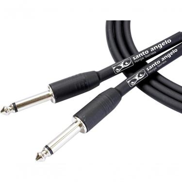 Imagem de Cabo para Instrumentos Musicais Ninja Cable 0,20MM P10-P10 15FT 4,57M para Guitarra com Cobre OFHC Preto Santo Angelo