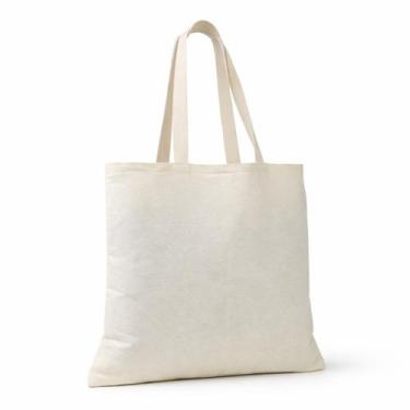 Imagem de Ecobag Algodão Cru Lisa Com Alça Bolsa Ecológica Sacola Reutilizável F