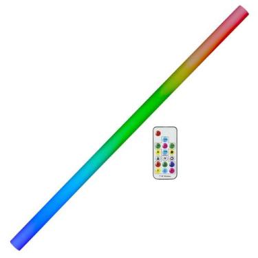 Imagem de Tubo De Led Rgb 100cm 41mm Para Festa Cenário Gravações Estúdio Stream