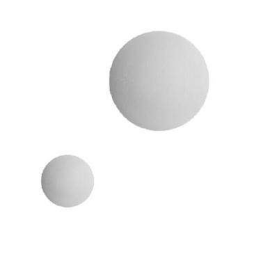 Imagem de Kit 2 Arandelas Redonda Moon Eclipse 1x30 1x15cm Para Led G9 Cabeceira