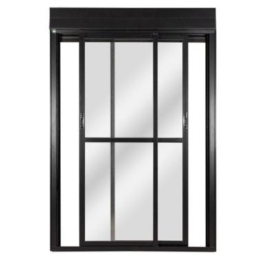 Imagem de Porta Correr 2 Folhas Móveis Central Topsul com Persiana Integrada Con