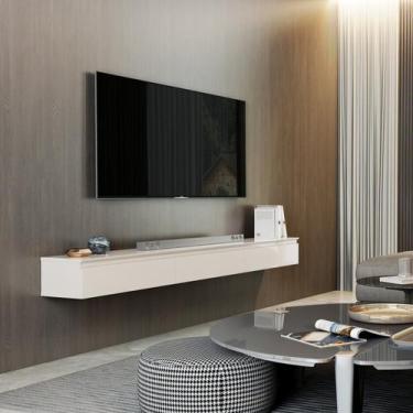 Imagem de Rack Suspenso para TV até 75 Polegadas 100% MDF 179,6cm 3 Gavetas Aspe