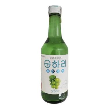 Imagem de Soju Chum Churum Grape - Uva 360ml Bebida Destilada Coreana - Congratu