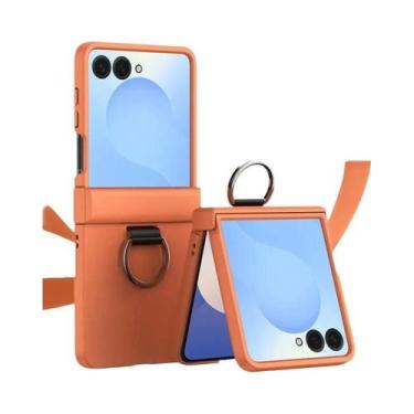 Imagem de Capa Dura Para Samsung Galaxy Z Flip 7 FE 6 5 4 3 Com Anel E Proteção 