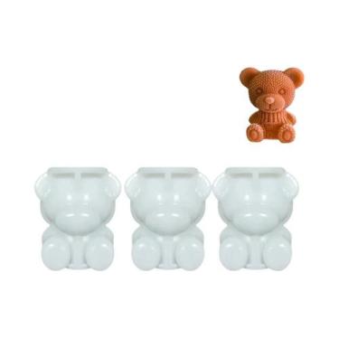 Imagem de Forma De Silicone 3D Urso Para Gelo, Ferramenta DIY Para Fazer Sorvete