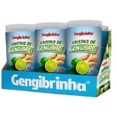 Imagem de CRISTAIS DE GENGIBRE DISPLAY LIMÃO E SAL ZERO AÇUCAR C/ 6 UNIDADES (15