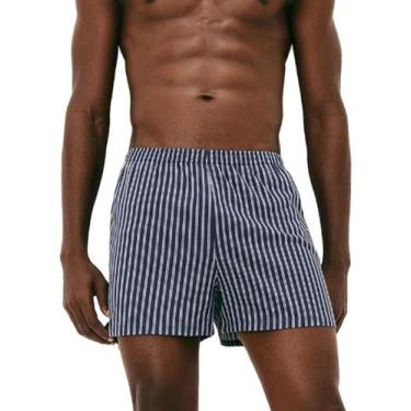 Imagem de Cueca Samba Canção Hering 77LF Masculina Estampada Algodão T. P/XG, XG