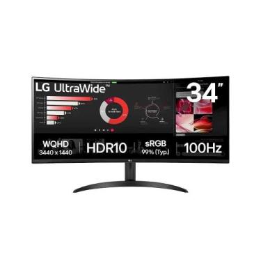 Imagem de Monitor Gamer LG 34 Curvo 100Hz HDMI/DP  34WR50QK