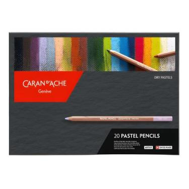Imagem de Lápis de Cor Pastel Seco Caran D'ache com 20 Cores  - CARANDACHE