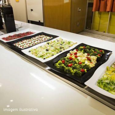 Imagem de Saladeira Moove Rasa Retangular 3L Vermelha em Polipropileno Linha Tro