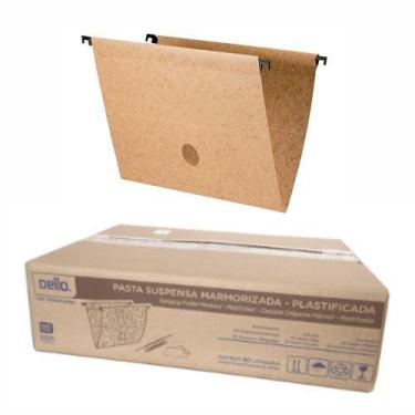 Imagem de Pasta suspensa dello ref 0039.f marmodello plastificada - caixa c/ 50 