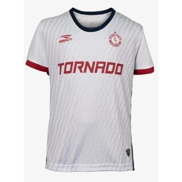 Imagem de Camiseta penalty futebol tornado juv bc-mr-gr t, Branco, 08