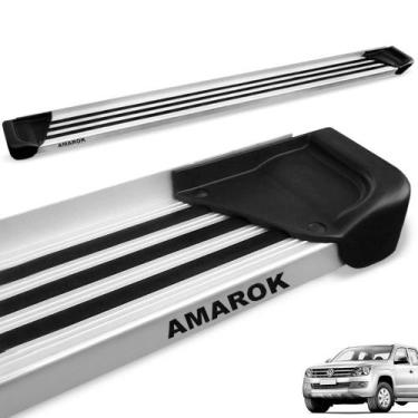 Imagem de Estribo Lateral Amarok 2010 a 2021 CD Aluminio Natural A1 - Gtnox