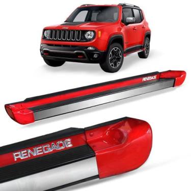 Imagem de Estribo Lateral Jeep Renegade 2015 a 2020 Vermelho Colorado Personaliz