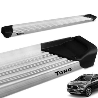 Imagem de Estribo Lateral Fiat Toro 2016 a 2026 Aluminio Natural A3 - Gtnox