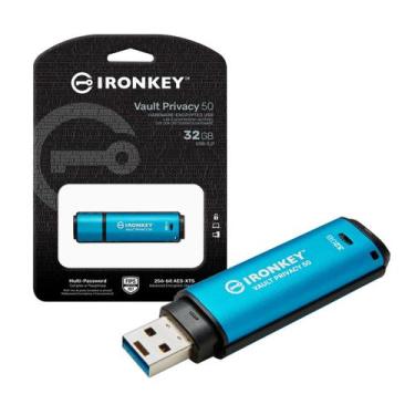 Imagem de Pen Drive 32gb Usb C 3.2 Cripto IronKey Vault Privacy 50 IKVP50C/32GB 