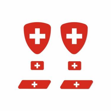 Imagem de Adesivos PVC Transparente Escudo Emblema Bandeira semelhante Resinado 