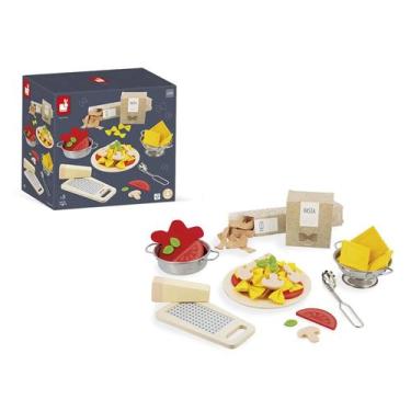 Imagem de Kit Cozinha Infantil Comidinhas Mini Chef Italiano Massas Brinquedo co