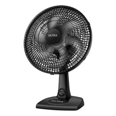 Imagem de Ventilador Ultra Potente Parede Mesa 30cm 6 Pás Silencioso Preto 110v 