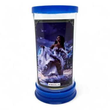 Imagem de Castiçal Porta Velas de 7 Dias e Palito Orixá Iemanjá 16 cm - Flash