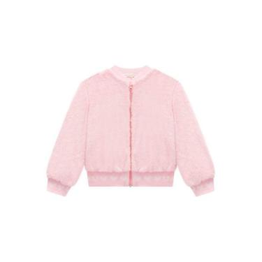 Imagem de Jaqueta Bomber Infantil em Pelo Liso Infanti 62629, 4, Rosa