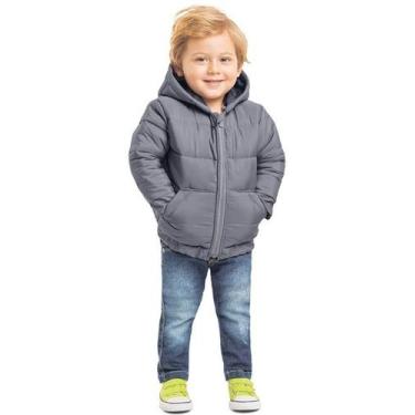 Imagem de Jaqueta Infantil Nylon Kyly 208026, 4, Cinza