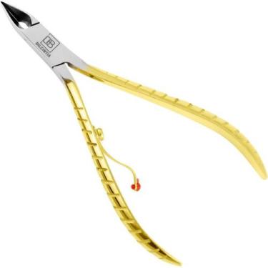 Imagem de Alicate Cuticula 10cm Dourado Cabo Desenhado Dilcintia