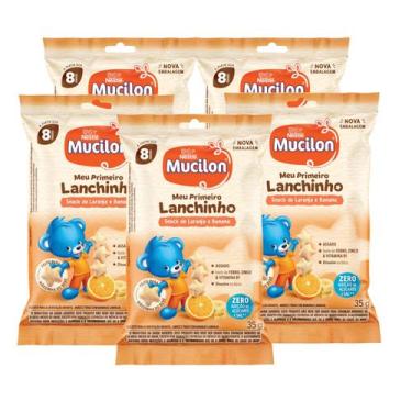 Imagem de Kit Snack Infantil Meu Primeiro Lanchinho Laranja E Banana Mucilon - 5