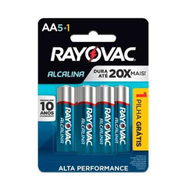 Imagem de Pilha Alcalina Aa6 Rayovac Cartela Com 06 Unidades - UN / 6
