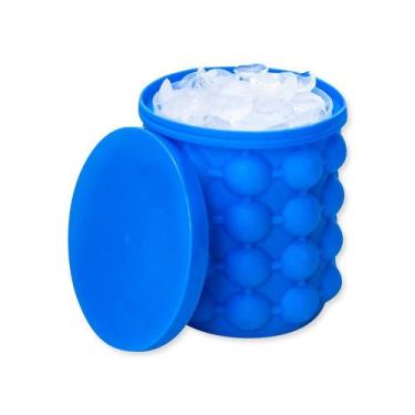 Imagem de Forma de Gelo Balde de Silicone Térmico Capacidade 120 Cubos - TOP RIO