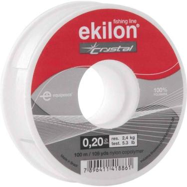 Imagem de Linha Para Pesca, 0,20 mm x 100 m, Branca, Ekilon