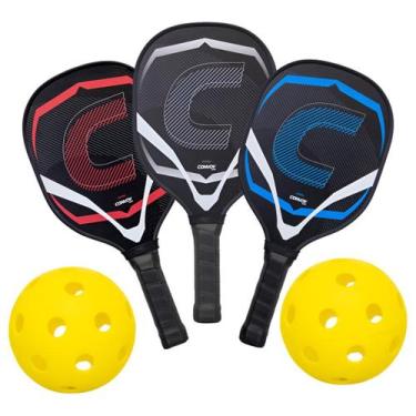 Imagem de Kit Pickleball 2 Raquetes 2 Bolas e Bolsa CONVOY