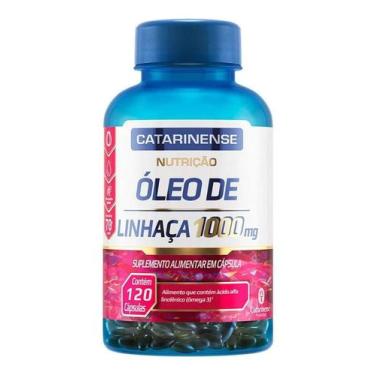 Imagem de Óleo De Linhaça 120 Cápsulas Catarinense Sabor Sem sabor - Congratulat