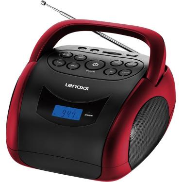 Imagem de Som Portátil Boombox Lenoxx BD150 Rádio FM Função MP3 Conexão USB e Bluetooth 4W RMS