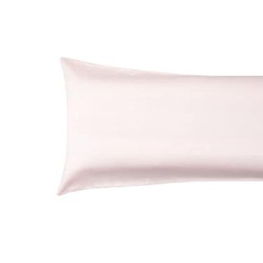 Imagem de Fronha para Body Pillow 200 Fios 40x130cm Algodão Lux Rosa Lille